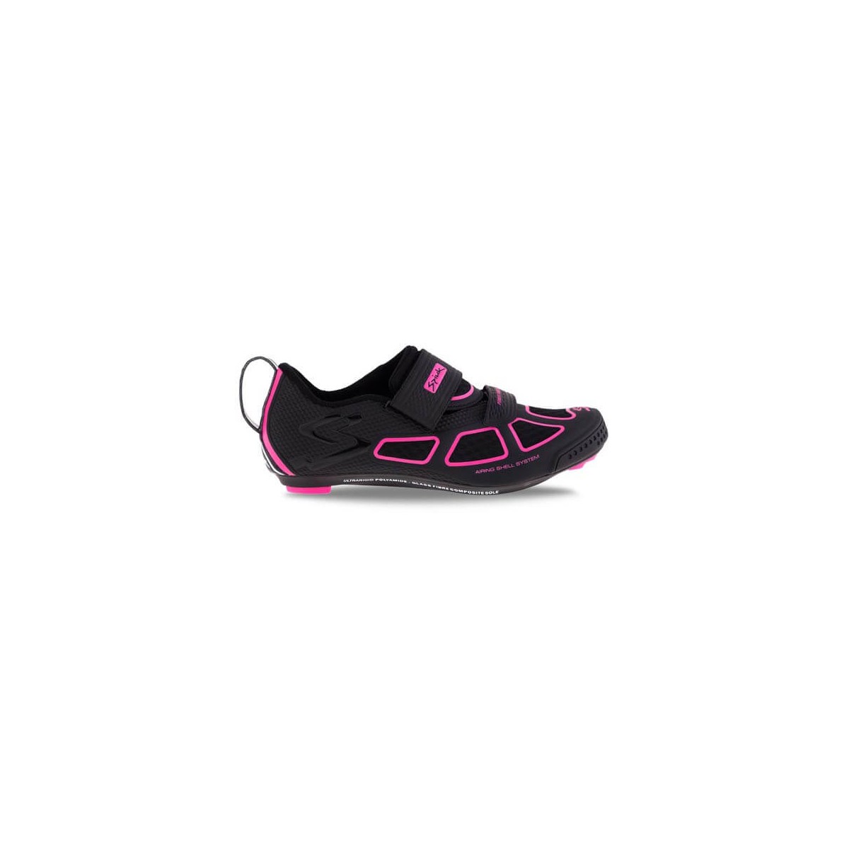 Zapatillas Spiuk Negro Rosa mujer