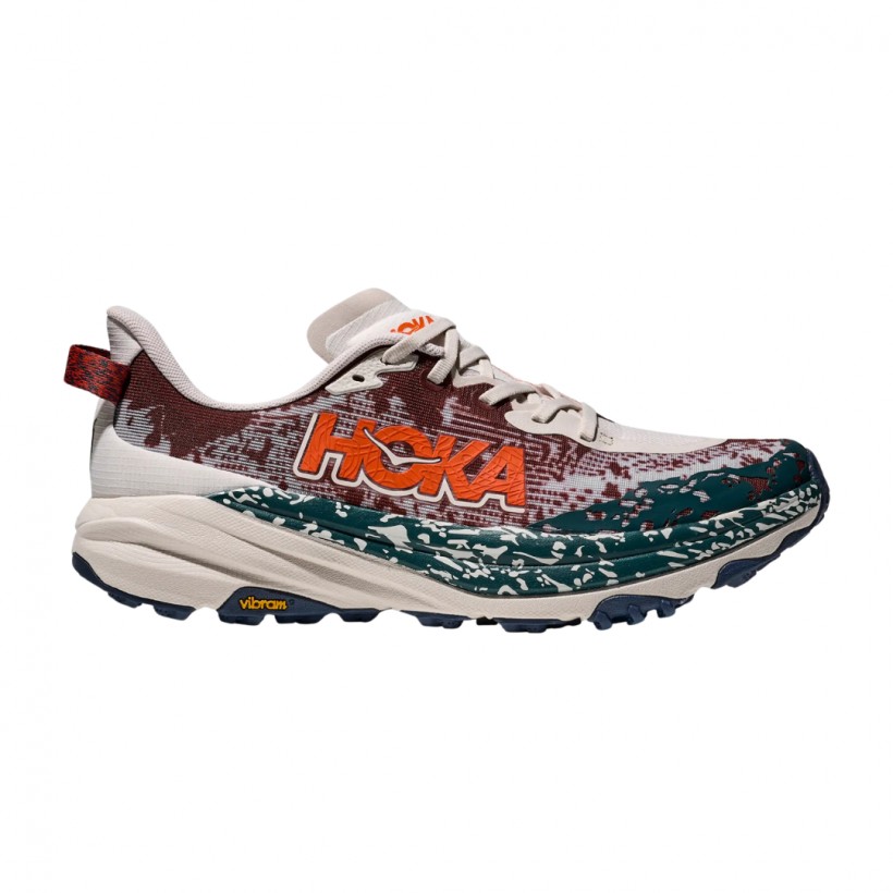 Chaussures Hoka Speedgoat 6 Rouge Vert SS25