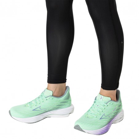 Mizuno Wave Rider 28 Shoes Green Purple SS25 Women