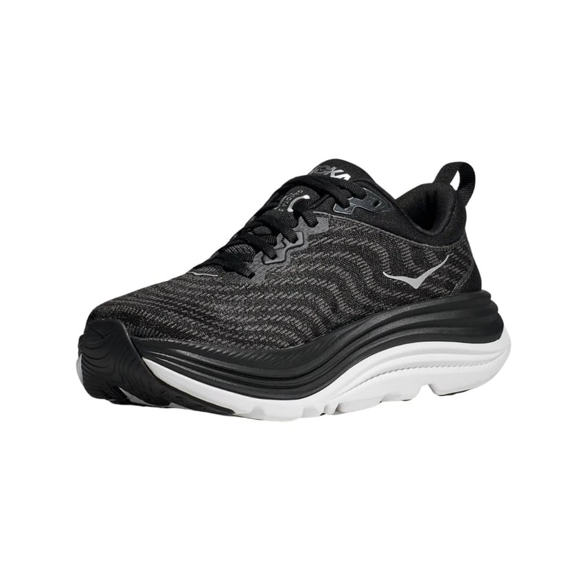 Zapatillas Hoka Gaviota 5 Negro Blanco SS25