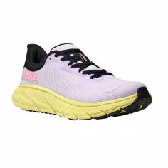 Ténis Hoka Arahi 7 Rosa Amarelo SS25 Feminino 2