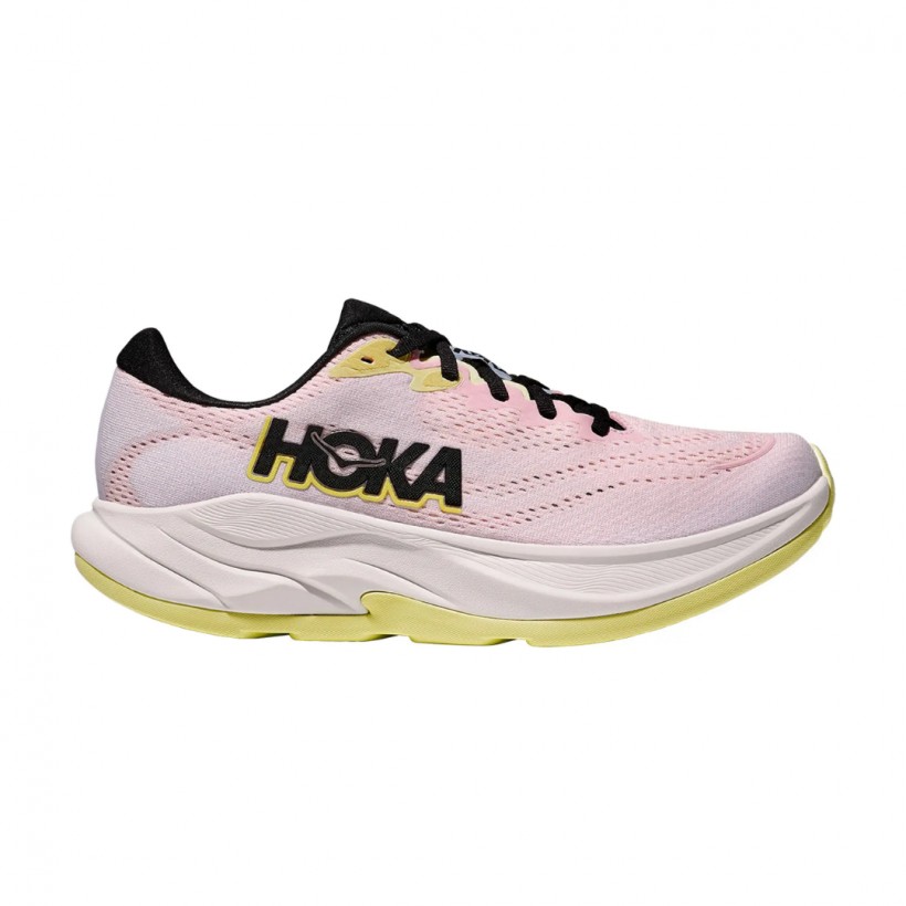 Chaussures Hoka Rincon 4 Rose Jaune SS25 Femme