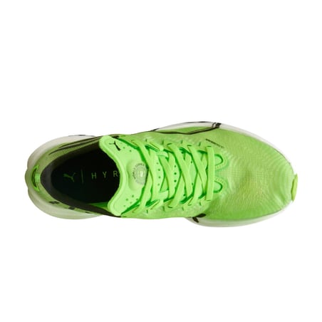 Zapatillas Puma Deviate Nitro Elite 3 x Hyrox Verde Blanco SS25 Mujer