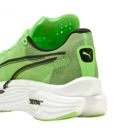 Zapatillas Puma Deviate Nitro Elite 3 x Hyrox Verde Blanco SS25 Mujer