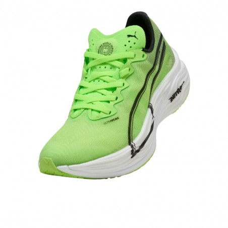 Zapatillas Puma Deviate Nitro Elite 3 x Hyrox Verde Blanco SS25 Mujer