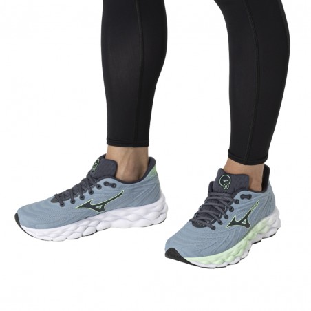 Scarpe Mizuno Wave Sky 8 Grigio Verde SS25