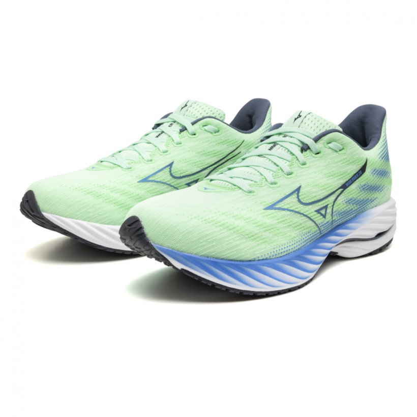 Scarpe Mizuno Wave Rider 28 Verde Blu SS25