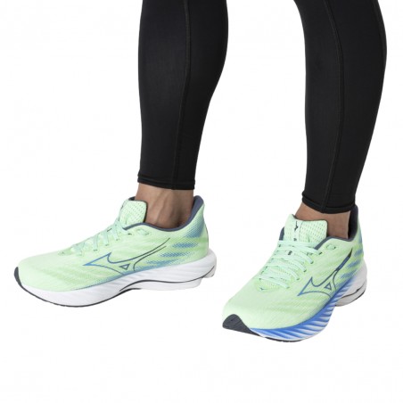 Mizuno Wave Rider 28 Green Blue SS25 Shoes