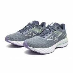 Ténis Mizuno Wave Inspire 21 Cinza Verde SS25 Feminino 2