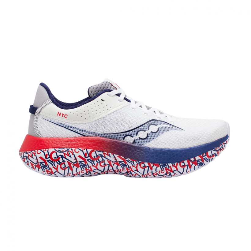 Saucony Kinvara Pro NYC Weiß Rot Damen