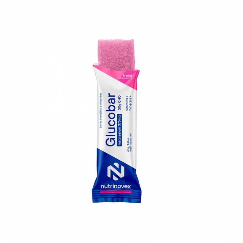 Barre énergétique Nutrinovex Glucobar Fraise 35g