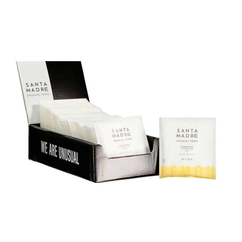 Box of Santa Madre CarboFuel 45CHO Lemon Drink...