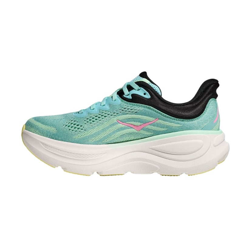 Scarpe Hoka Bondi 9 Verde Rosa SS25 Donna