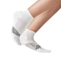 Feetures Elite Light Cushion Quarter Socks White
