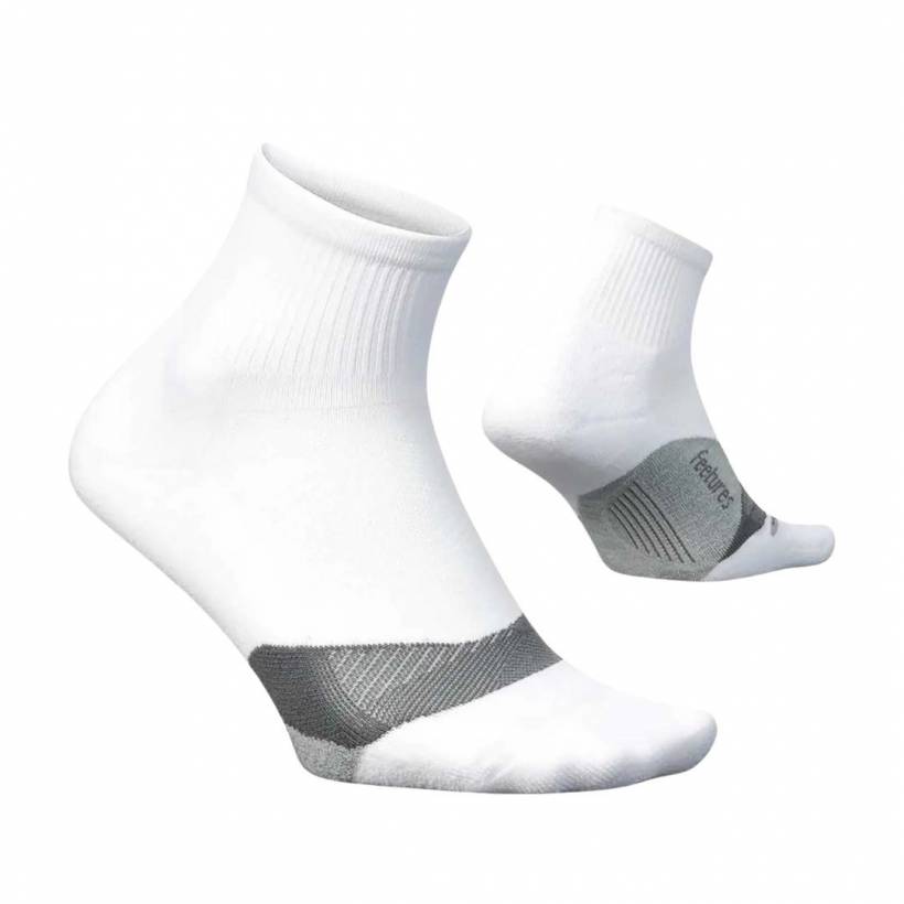 Calzini Feetures Elite Light Cushion Quarter Bianco