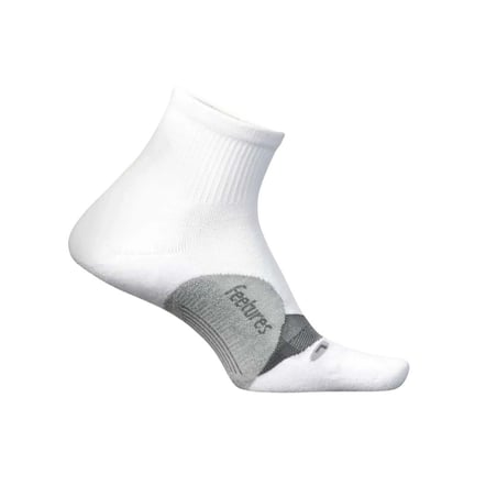 Chaussettes Feetures Elite Light Cushion Quarter Blanc