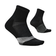 Feetures Elite Light Cushion Quarter Socken Schwarz