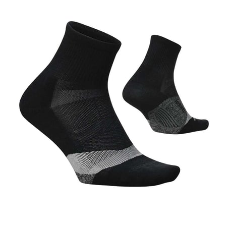 Feetures Elite Light Cushion Quarter Sokken Zwart