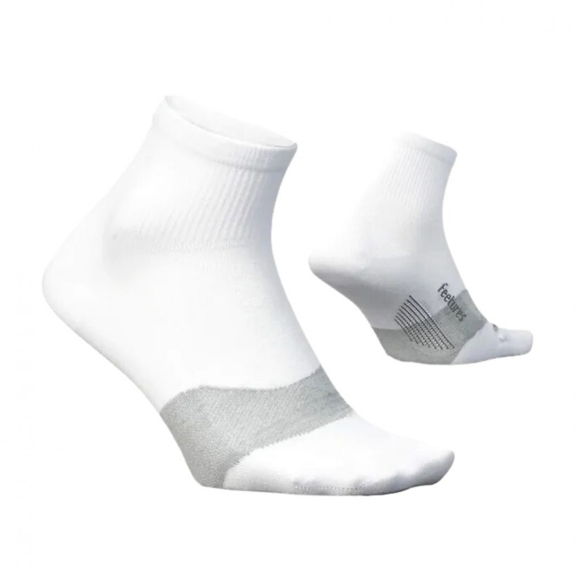 Calcetines Feetures Elite Ultra Light Quarter Blanco