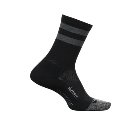 Calcetines Feetures Elite Light Cushion Mini Crew High Top Negro