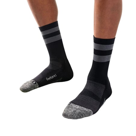 Chaussettes Feetures Elite Light Cushion Mini Crew High Top Noir