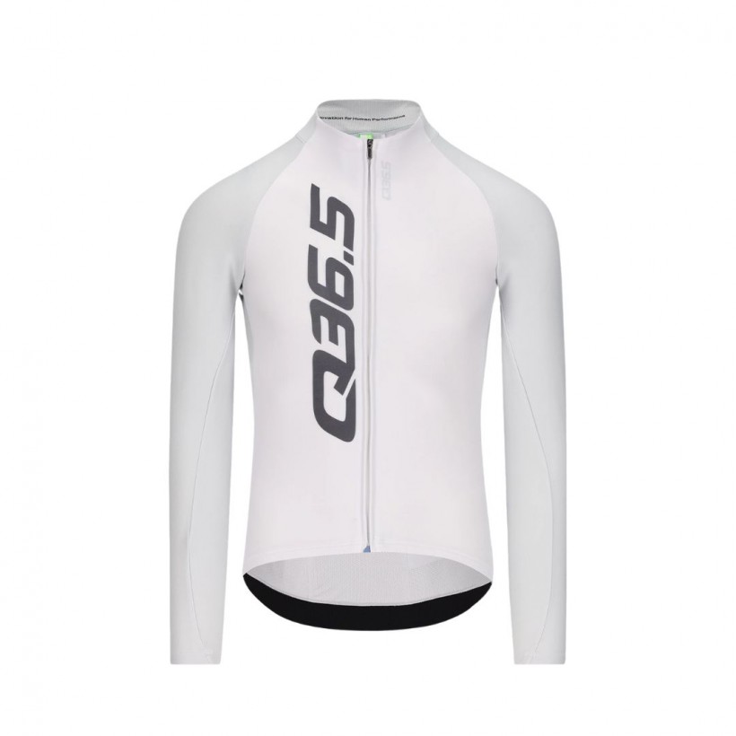 Maillot Q36.5 Gregarius Hybrid Signature Manches Longues Gris