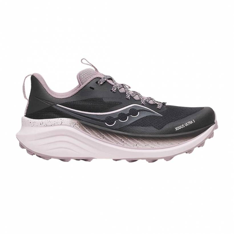 Buty Saucony Xodus Ultra 3 Czarny Fioletowy SS25 Kobieta