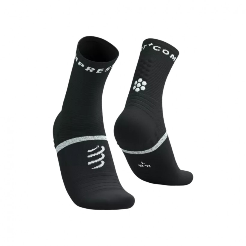 Calcetines Compressport Pro Marathon V2.0 Negro Blanco