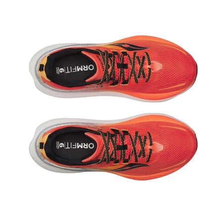 Saucony Hurricane 24 Shoes Orange Black SS25