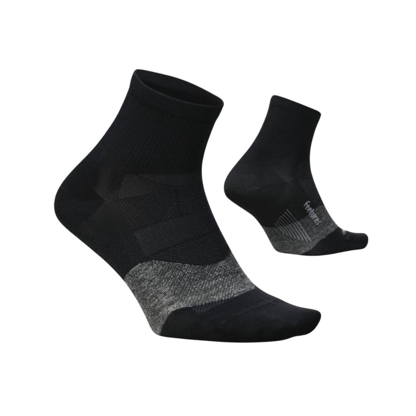 Feetures Elite Ultra Light Quarter Sokken Zwart