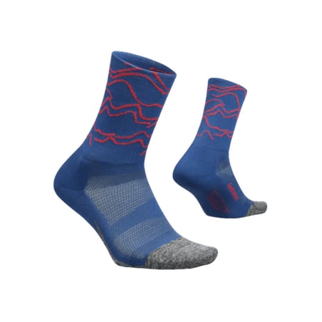 Skarpetki Feetures Elite Light Cushion Mini Crew Niebieskie