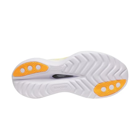 Saucony Endorphin Trainer Schuhe Weiß Gelb SS25