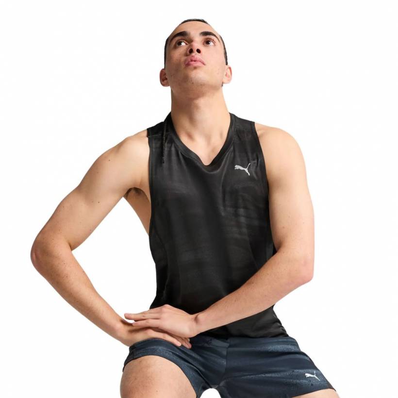 Sleeveless Puma Run Velocity Shirt Black
