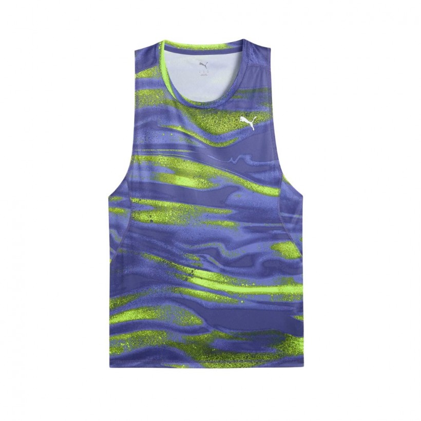 Débardeur Puma Run Velocity Bleu Vert
