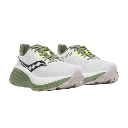 Saucony Hurricane 24 Shoes White Green SS25