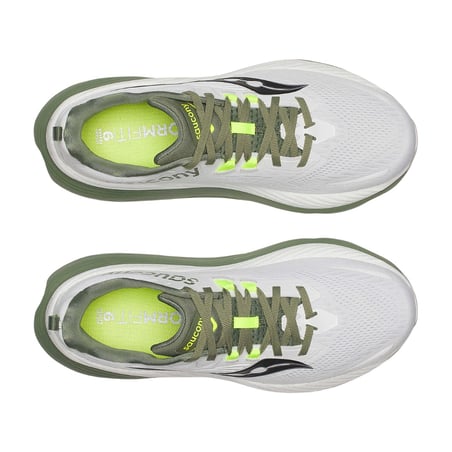 Saucony Hurricane 24 Shoes White Green SS25