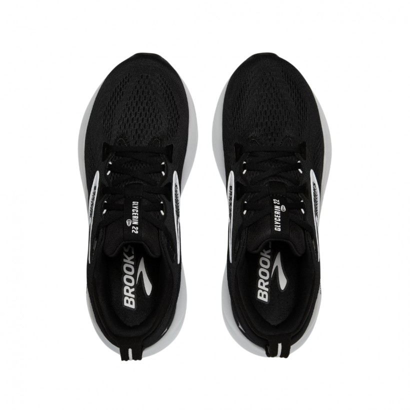 Brooks Glycerin 22 Black White SS25 Shoes