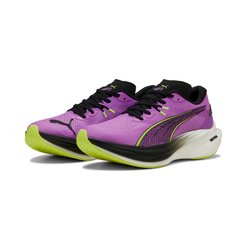 Puma Deviate Nitro 3 Purple Green SS25 Shoes
