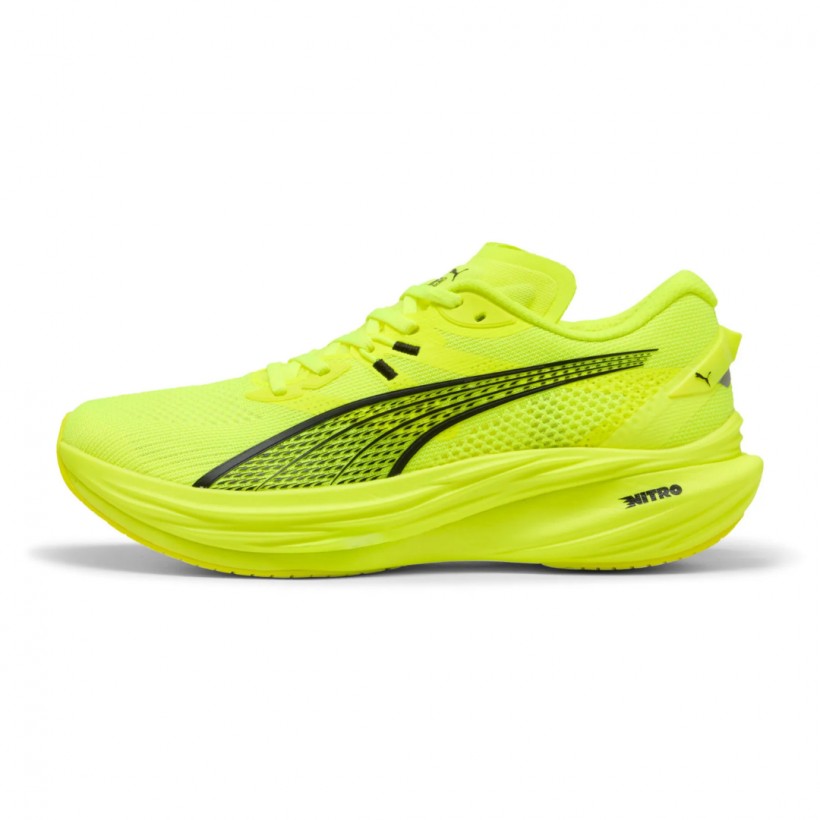 Scarpe Puma Deviate Nitro 3 Giallo Verde SS25
