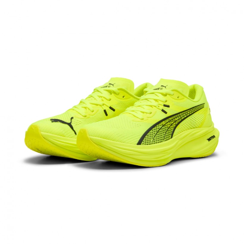 Puma Deviate Nitro 3 Schuhe Gelb Grün SS25