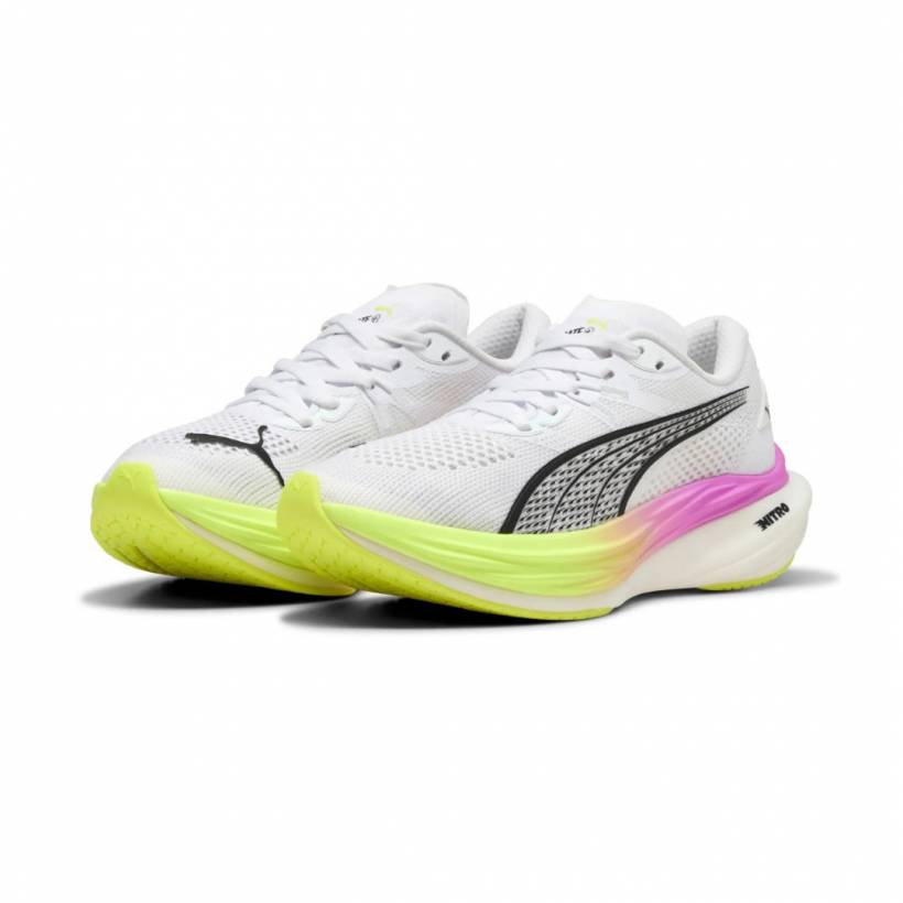 Puma Deviate Nitro 3 Weiß Gelb SS25 Damen