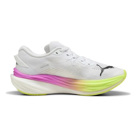 Puma Deviate Nitro 3 White Yellow SS25 Women's Sneakers