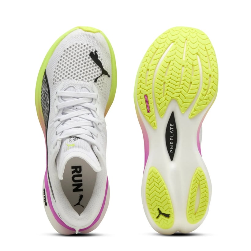 Zapatillas Puma Deviate Nitro 3 Blanco Amarillo...