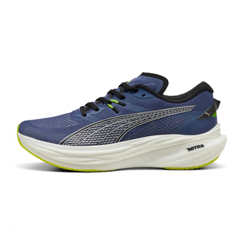 Puma Deviate Nitro 3 Blau Grün SS25 Schuhe