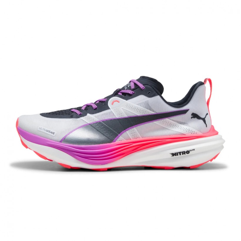 Chaussures Puma Deviate Nitro Elite Trail Blanc Rouge SS25