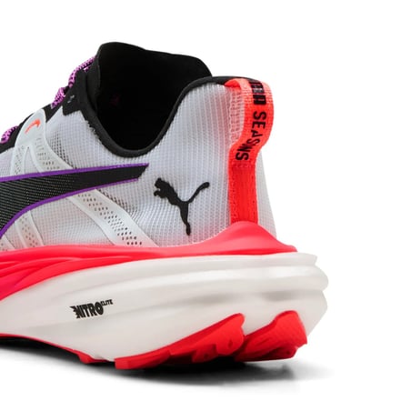Buty Puma Deviate Nitro Elite Trail Białe Czerwone SS25 dla kobiet