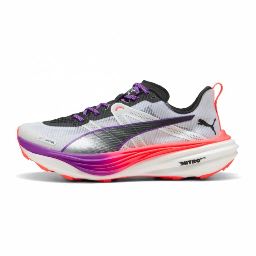 Chaussures Puma Deviate Nitro Elite Trail Blanc Rouge SS25 Femme