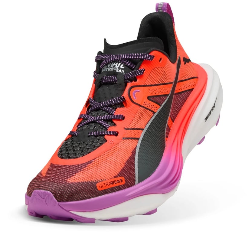 Puma Deviate Nitro Elite Trail Shoes Red Purple...