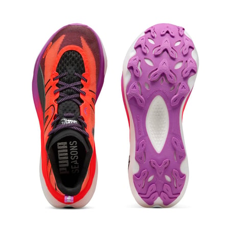 Buty Puma Deviate Nitro Elite Trail Czerwono-Fioletowe SS25 dla Kobiet
