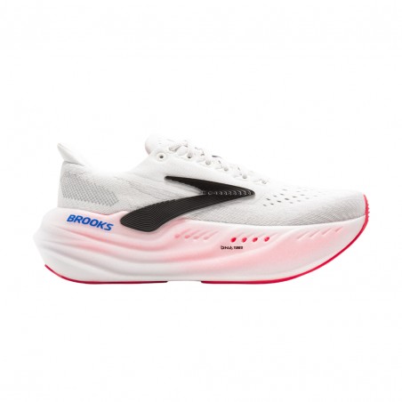 Tênis Brooks Glycerin Max Branco Preto SS25 Mulher